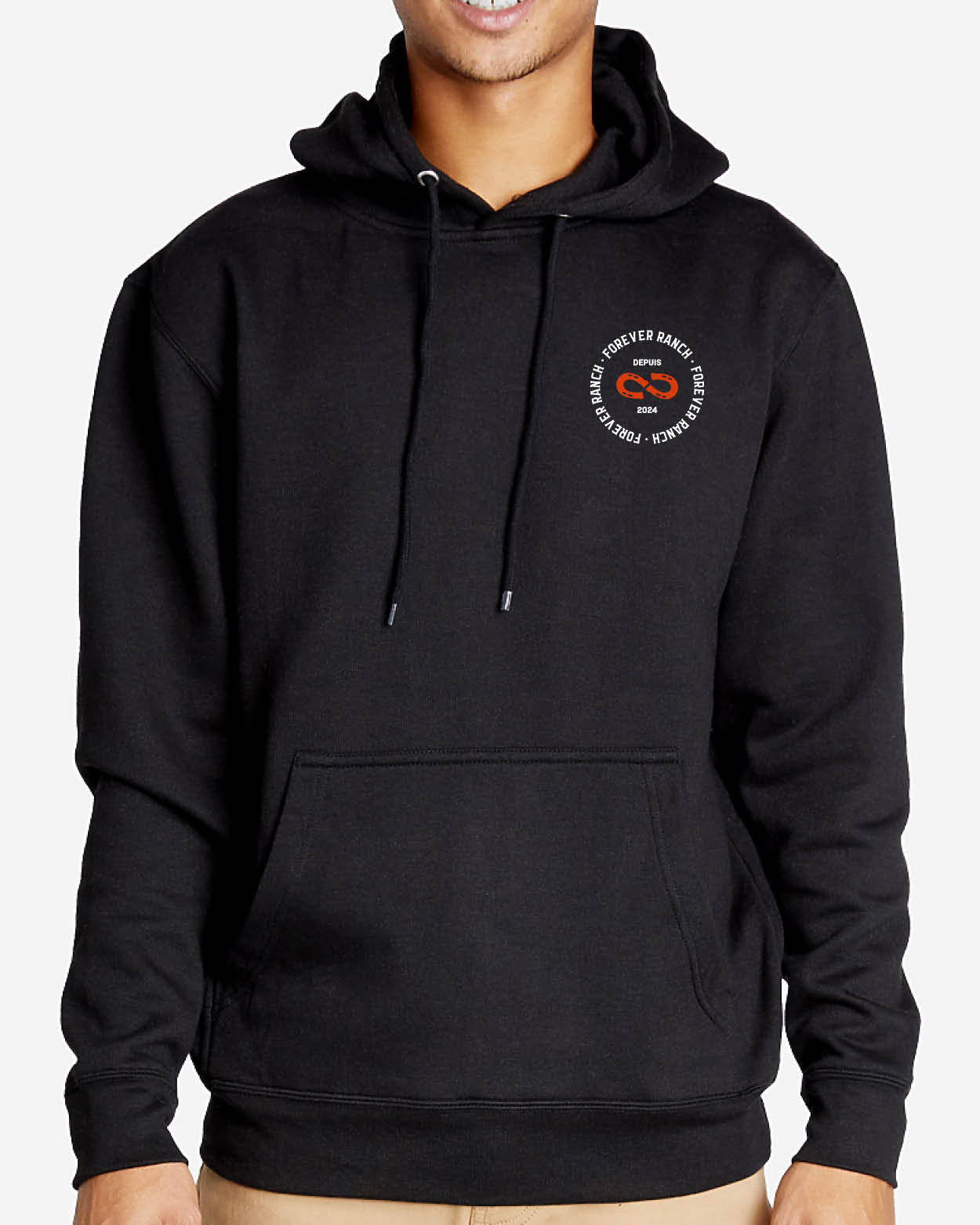 Le Hoodie «Simple» Unisexe - Noir