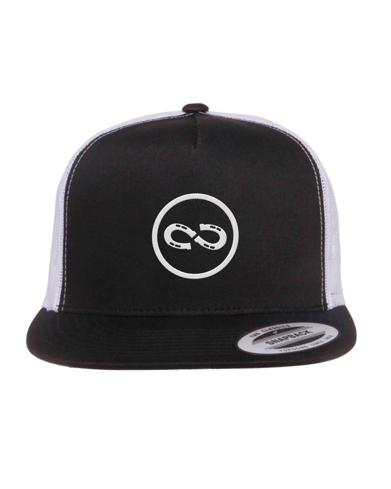Casquette 4everRanch • Palette droite • Noir et Blanche Infini