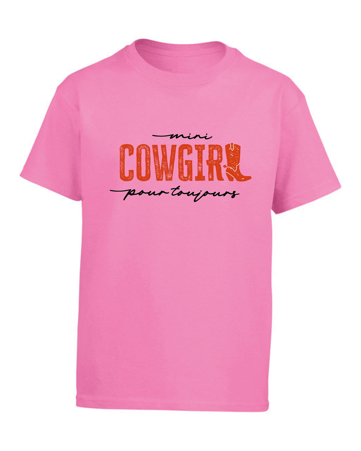 T-Shirt pour enfant «Cowgirl» rose