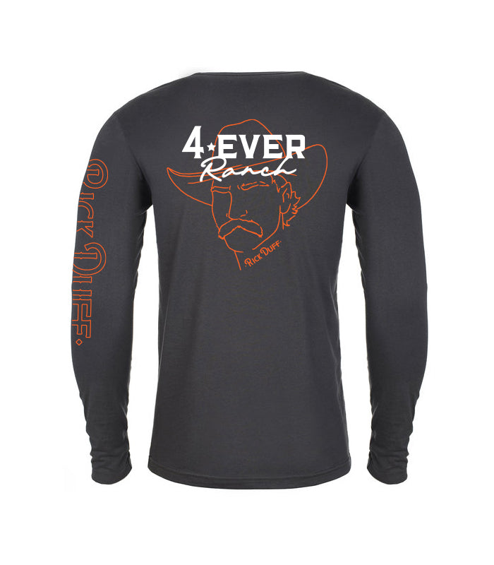 Le Longsleeve «Rick Duff» pour Homme / Unisexe - Charcoal