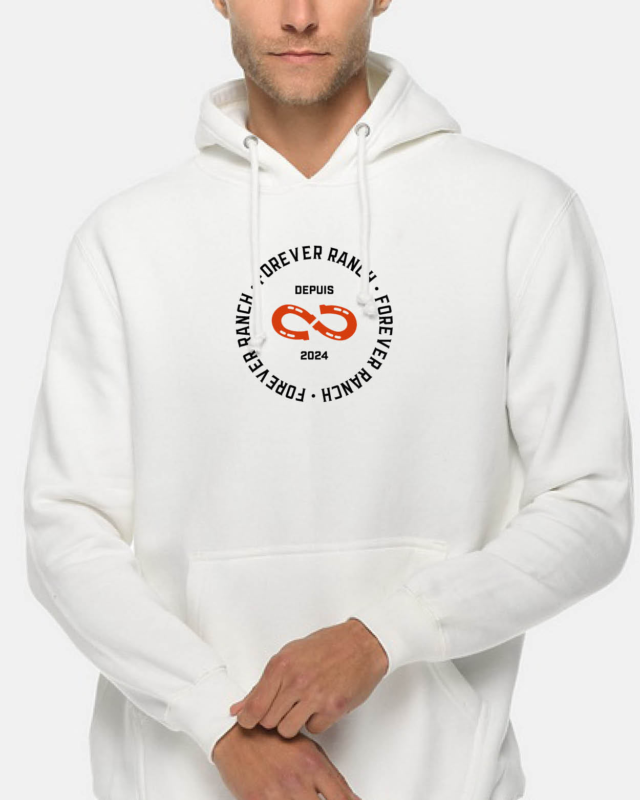 Le Hoodie «Contemporain» Unisexe - Blanc