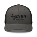 Casquette brodée 4ever Ranch charcoal et noir – casquette country du Québec