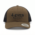 Casquette brodée 4ever Ranch brune – casquette country du Québec