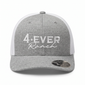 Casquette brodée 4ever Ranch argent et blanche – casquette country du Québec