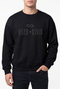 Le Crewneck «Serif» Unisexe - Noir