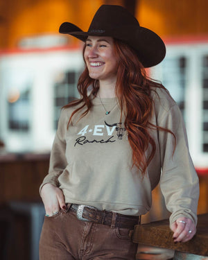 Le Sweat «Longhorn» pour Femme - Beige