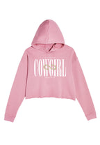 Le Hoodie Crop Top «Cowgirl» pour Femme - Rose Foncé