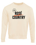 The “Rosé & Country” Crewneck Hoodie for Women - Natural