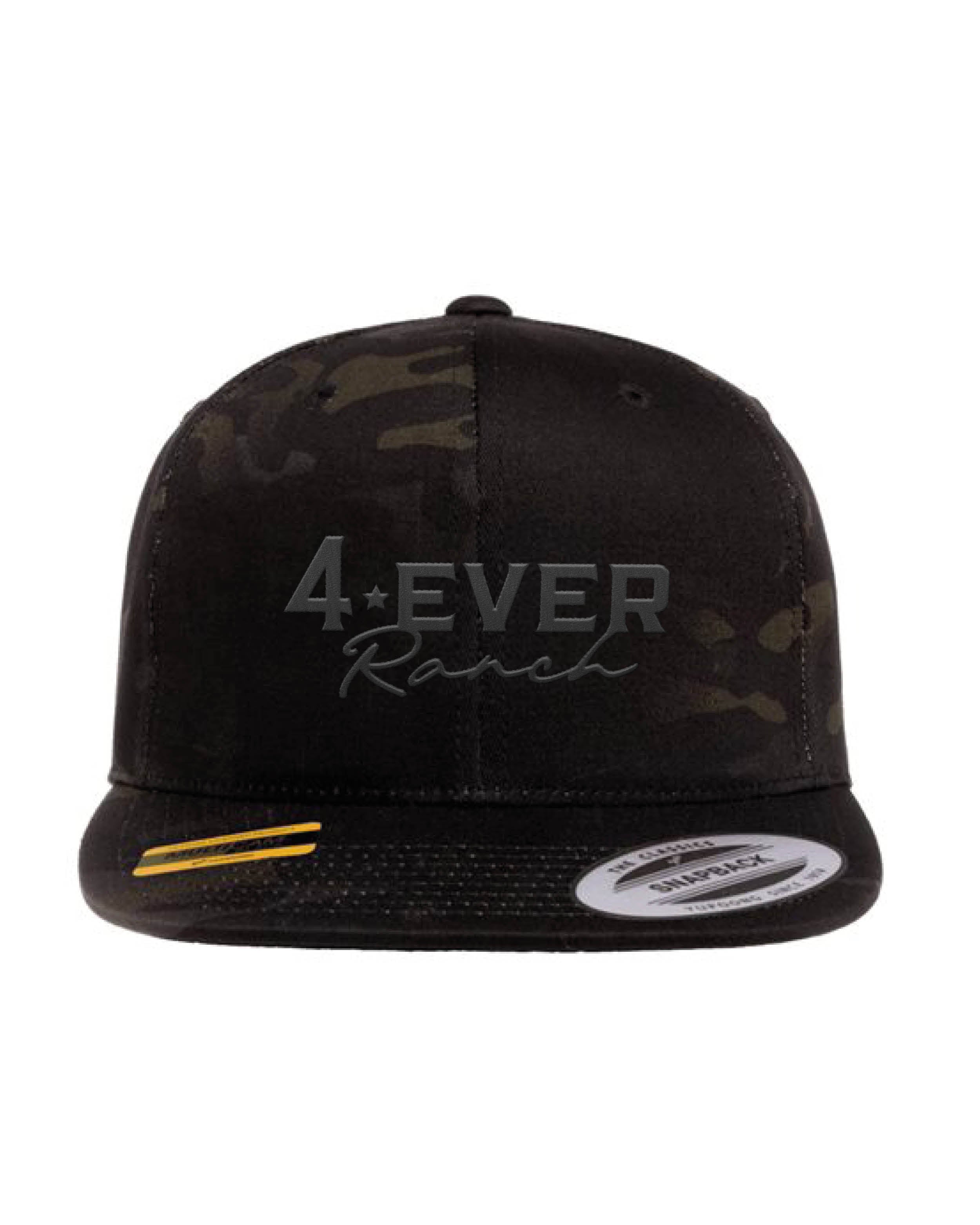 Casquette 4everRanch • Palette droite • Camo - Noir