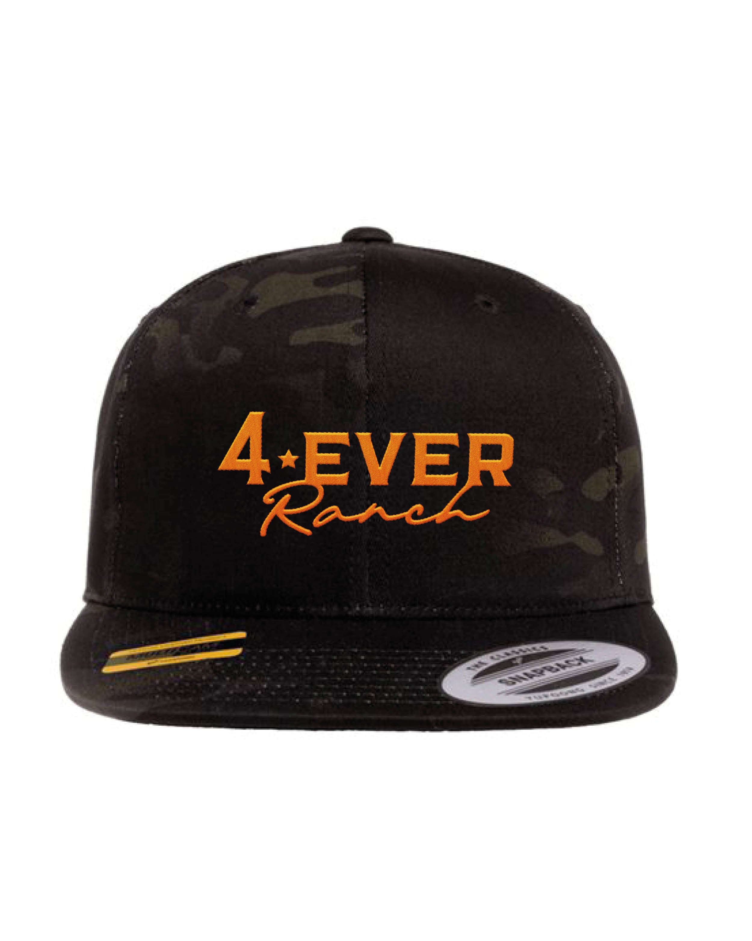 Casquette 4everRanch • Palette droite • Camo - Orange