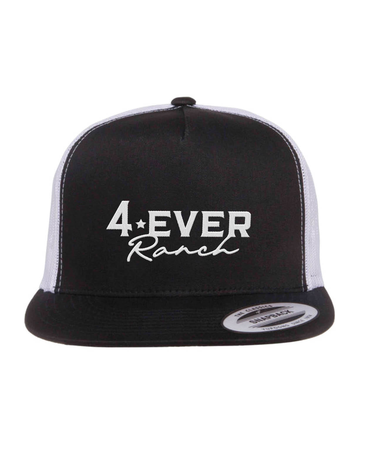 Casquette 4everRanch • Palette droite • Noir et Blanche