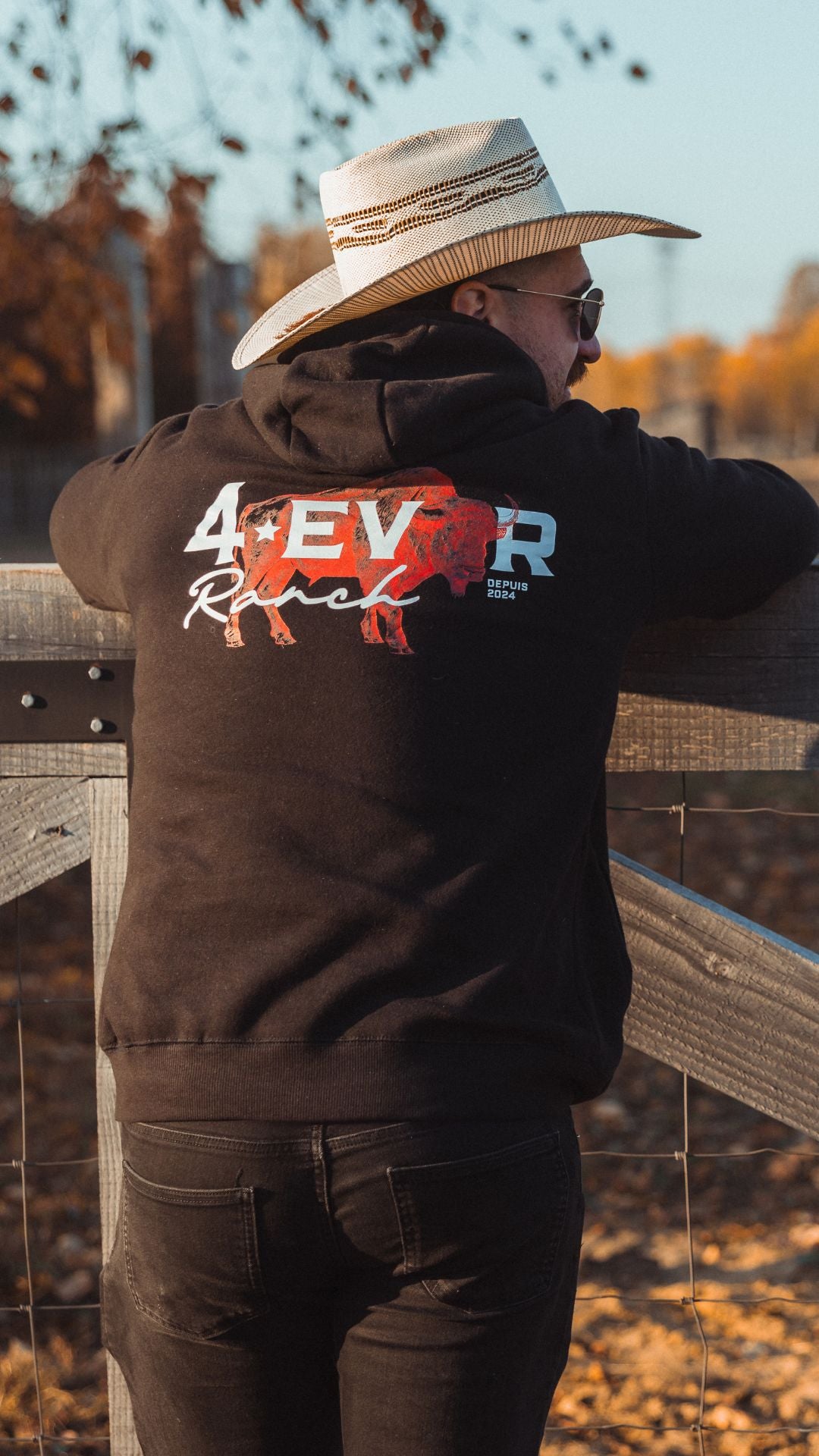 Unisex "Buffalo" Hoodie in Black