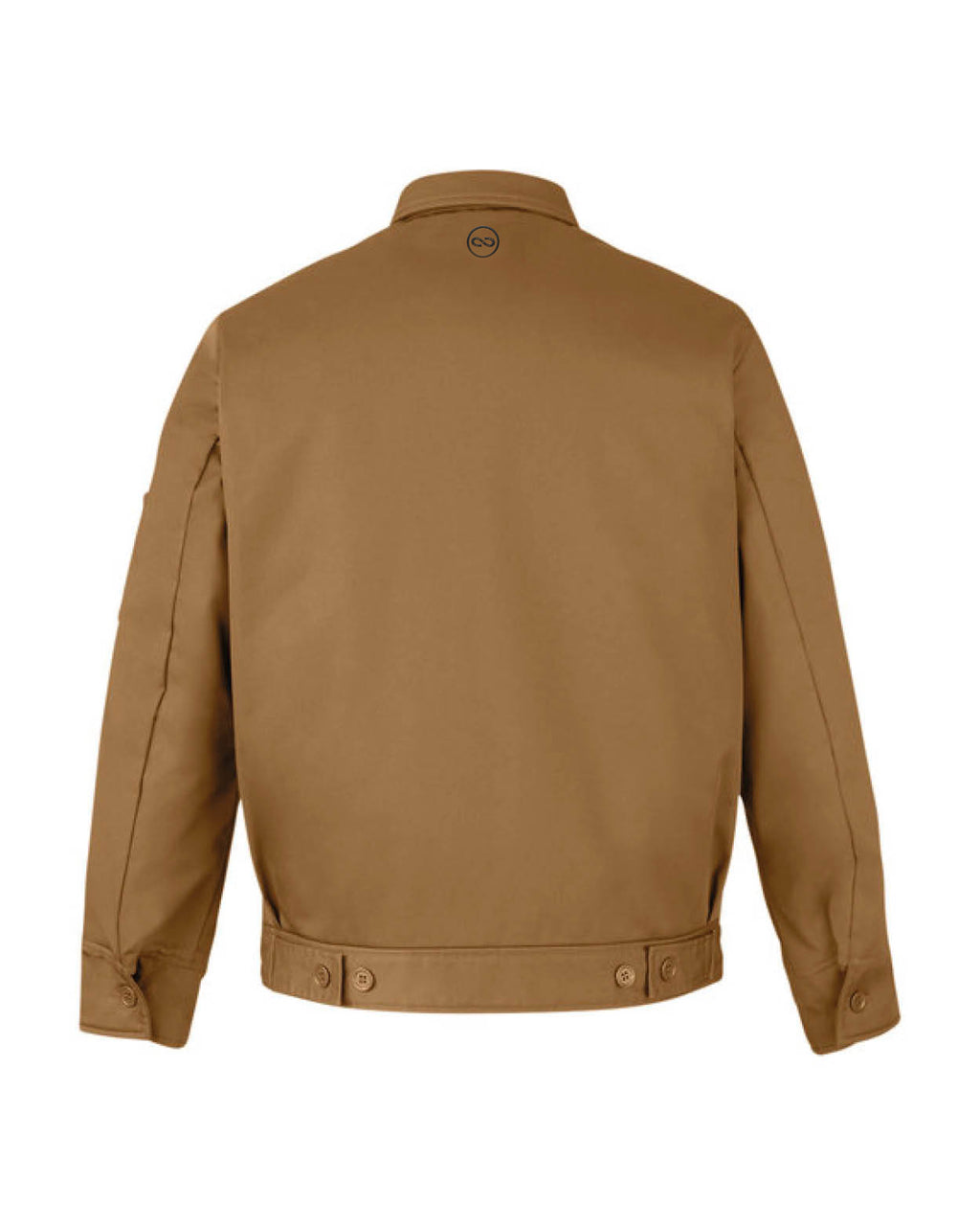 Spring/fall coat - Caramel - Black embroidery