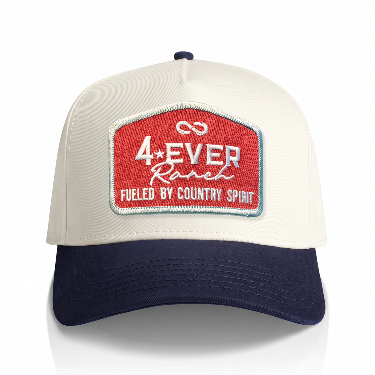 Casquette 4ever Ranch rouge avec patch – casquette country du Québec