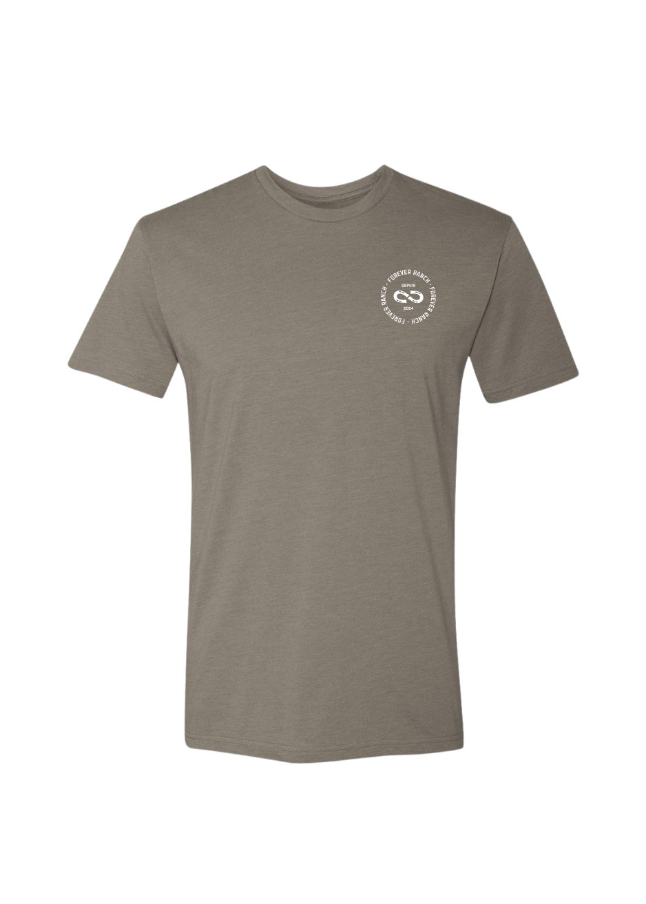 Le T-Shirt «Simple» pour Homme / Unisexe - Gris Chaud