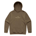 Hoodie unisexe chestnut «Stitches» 4ever Ranch avec design brodé, coupe relax et molleton épais – vêtement country conçu au Québec