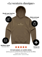 Le hoodie «Stitches» Unisexe - Chestnut