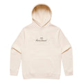 Hoodie unisexe écru «Stitches» 4ever Ranch avec design brodé, coupe relax et molleton épais – vêtement country conçu au Québec