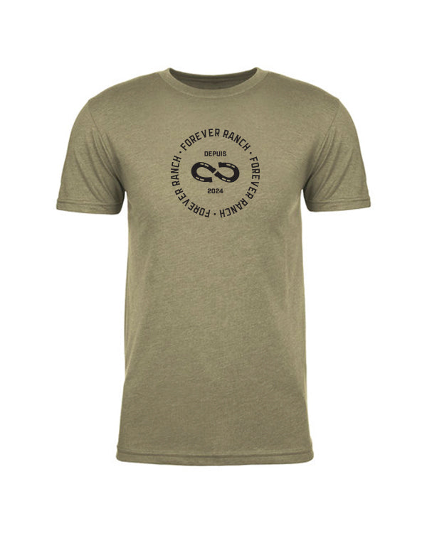 Le T-Shirt «Contemporain» pour Homme / Unisexe - Olive
