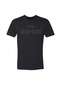 Le T-Shirt «Serif» pour Homme / Unisexe - Noir