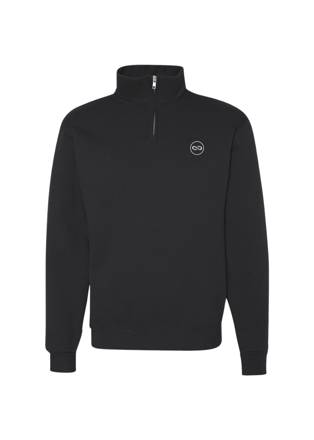 Le «Quarter zip » Unisexe - Noir