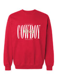 Le Crewneck «COWBOY» Unisexe - Rouge