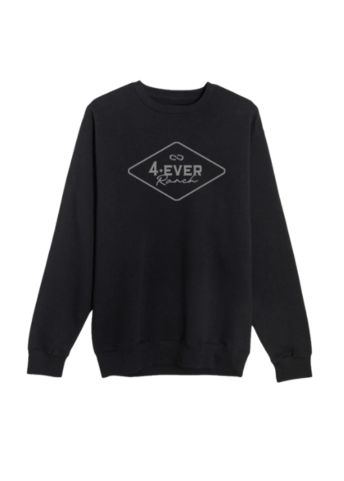 Le Crewneck «Losange» Unisexe - Noir