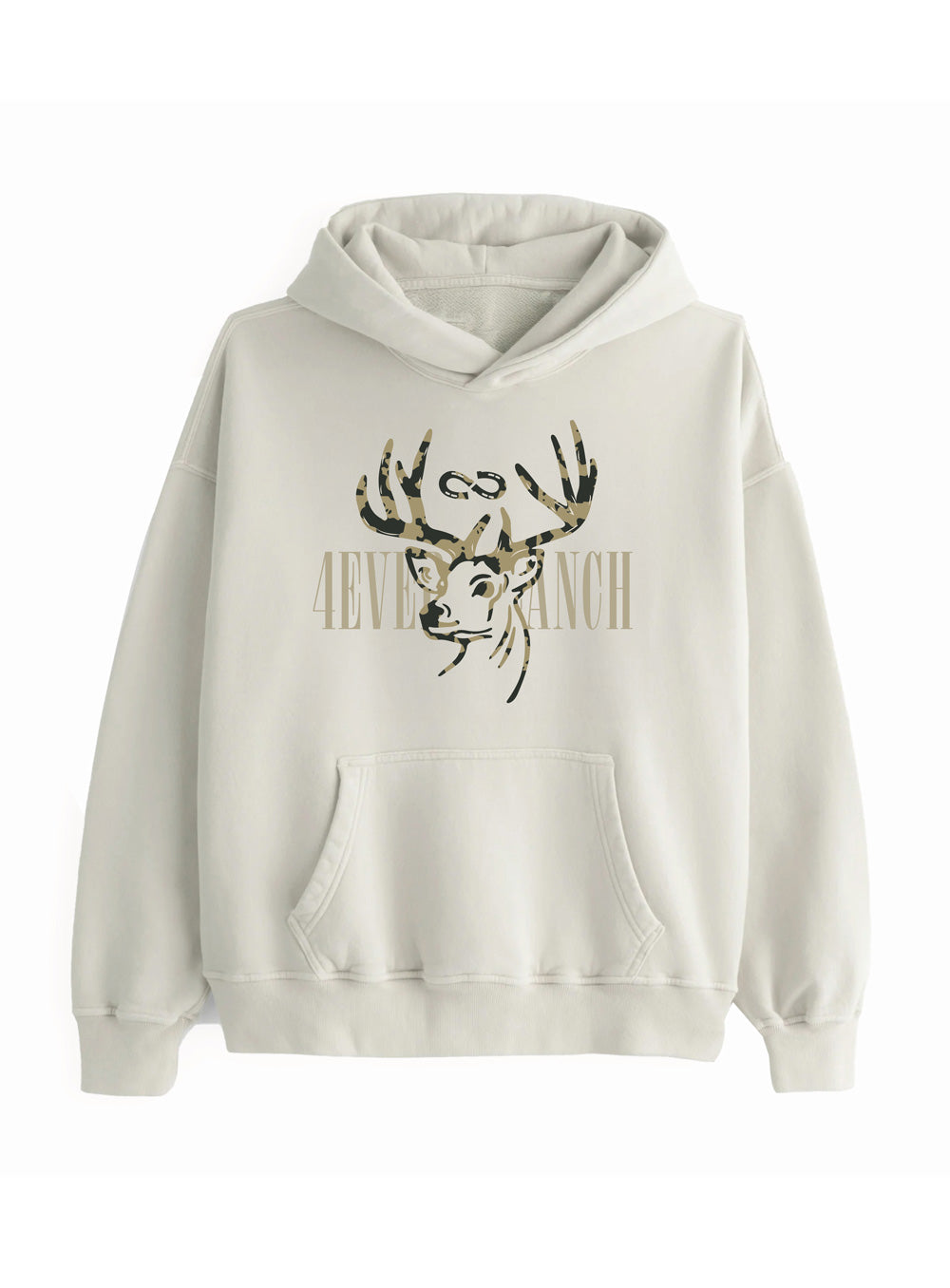 Le hoodie «Deer» Unisexe - Sandshell