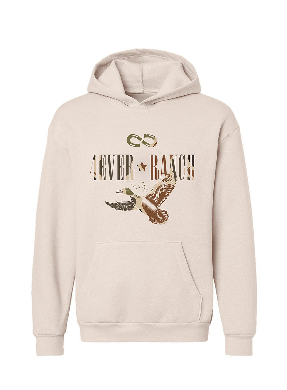 Le Hoodie «DuckCamo» Unisexe - Bone