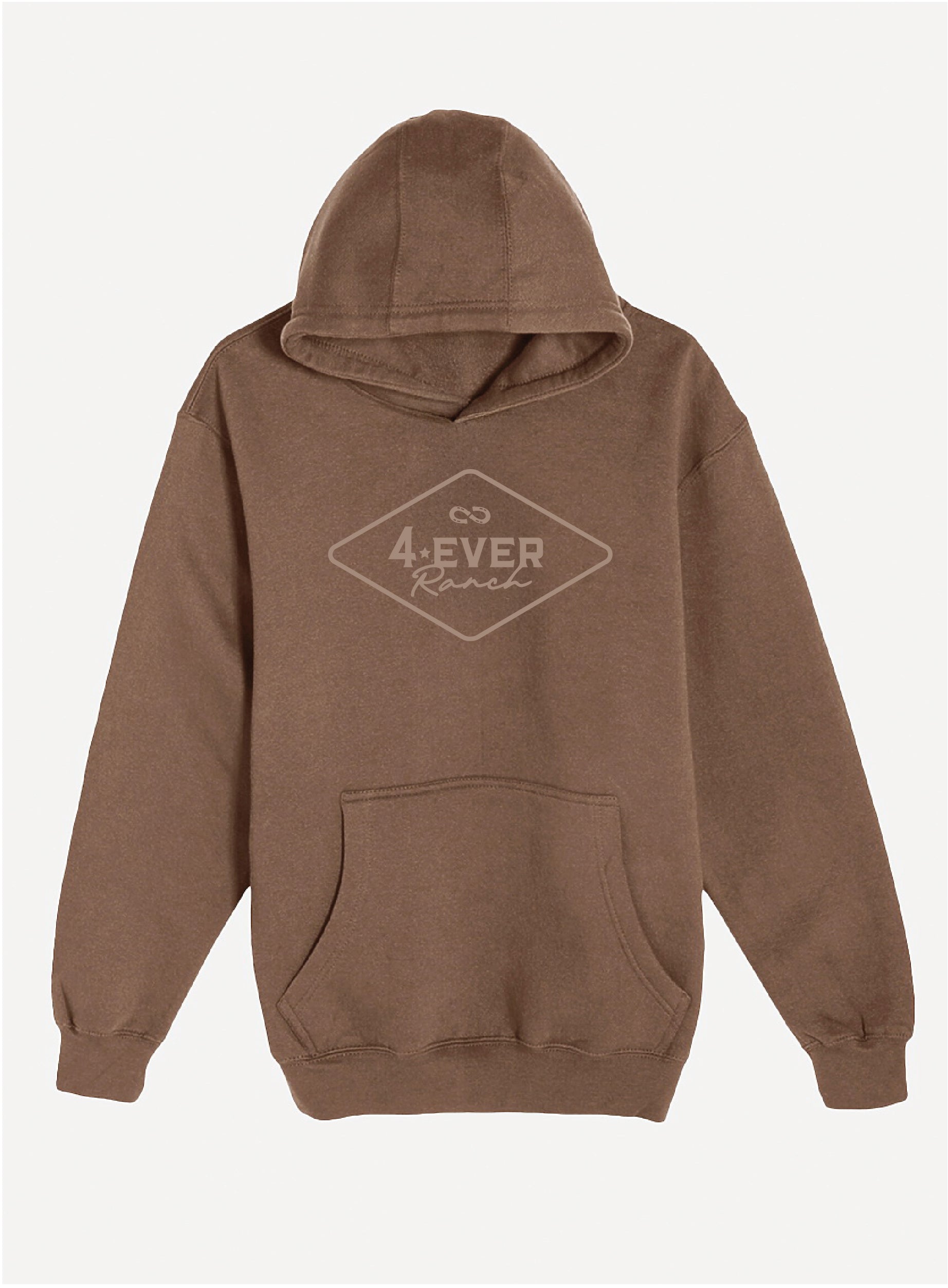Le hoodie «Losange» Unisexe - Chestnut