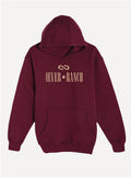 Le hoodie «Serif » Unisexe - Bourgogne