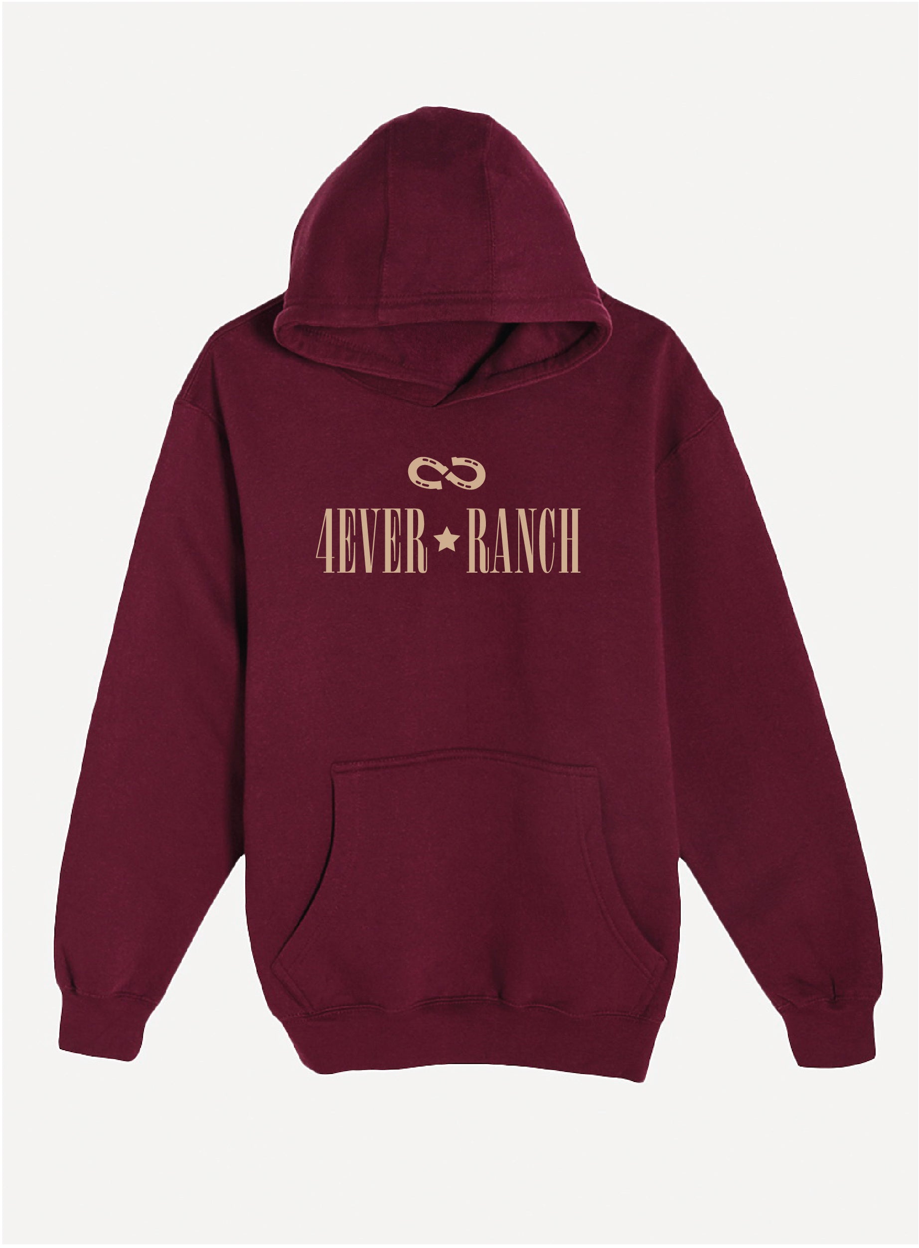 Le hoodie «Serif» Unisexe - Bourgogne