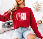 Le Crewneck «COWGIRL» Unisexe - Rouge